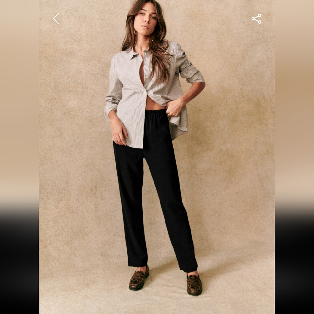 Sezane Black Ross Trousers